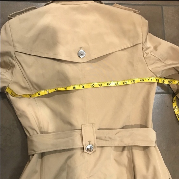 ⭐️🌟Calvin Klein Coat - Double-Breasted Belted Trench Sz XS - Picture 9 of 11
